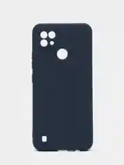 Темно-синий чехол для Realme C21 силиконовый матовый