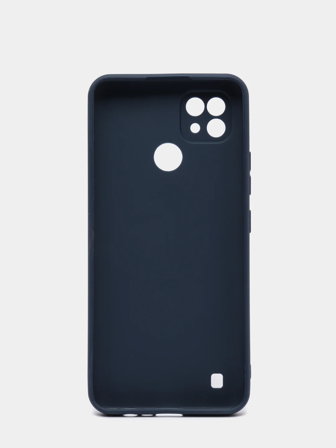 Темно-синий чехол для Realme C21 силиконовый матовый
