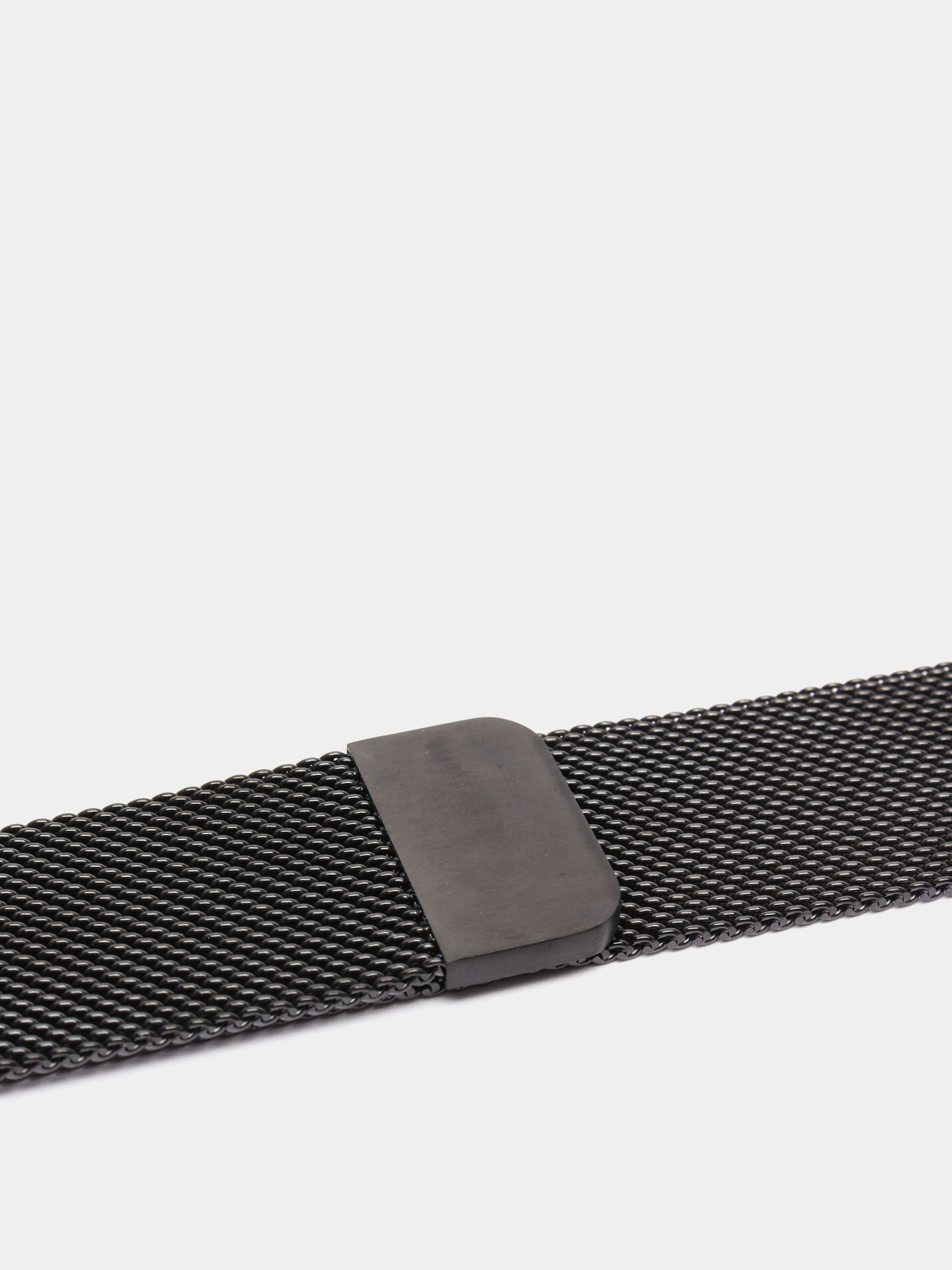 Черный ремешок для Apple Watch "Миланская петля", металлический