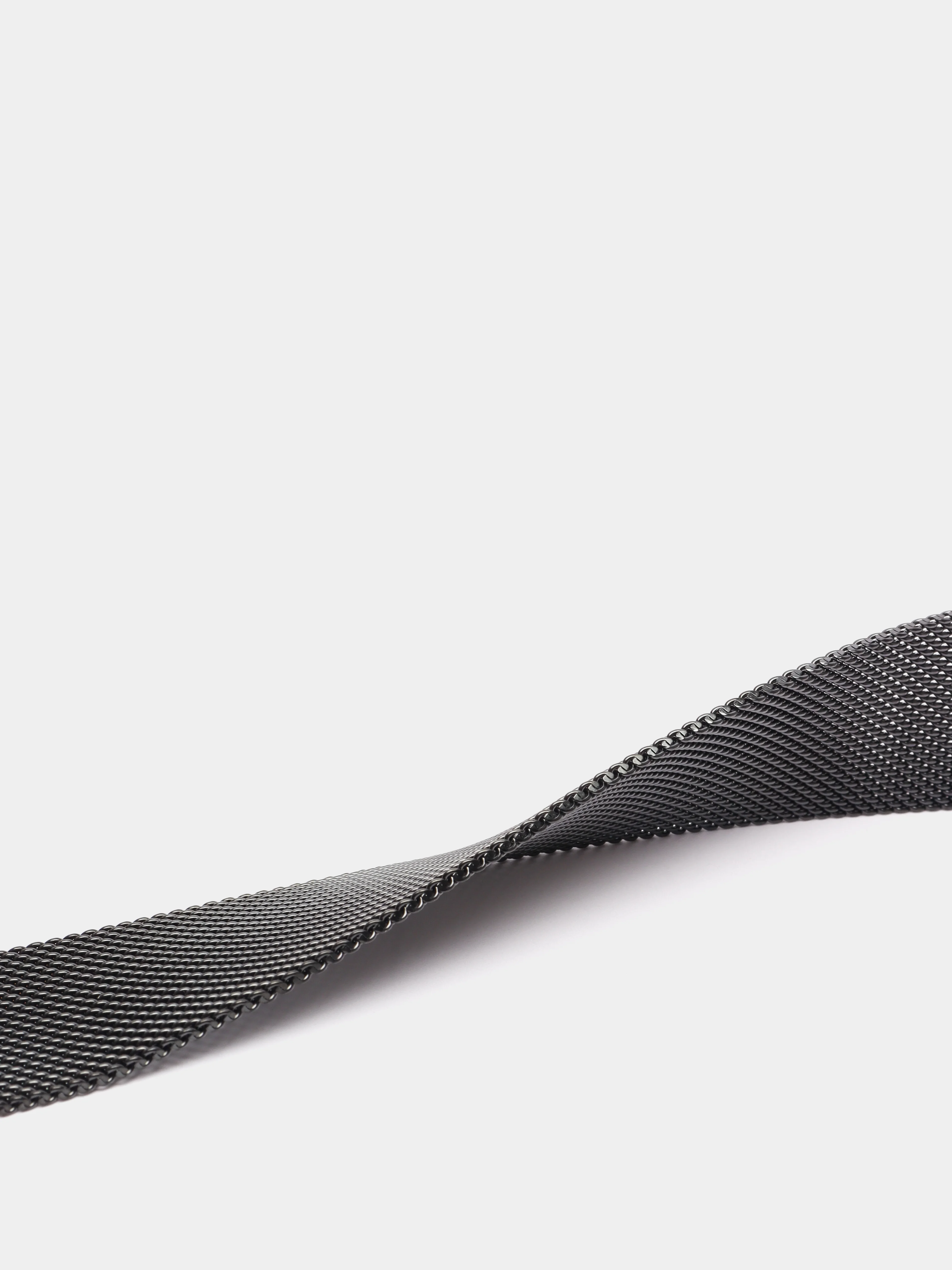 Черный ремешок для Apple Watch "Миланская петля", металлический