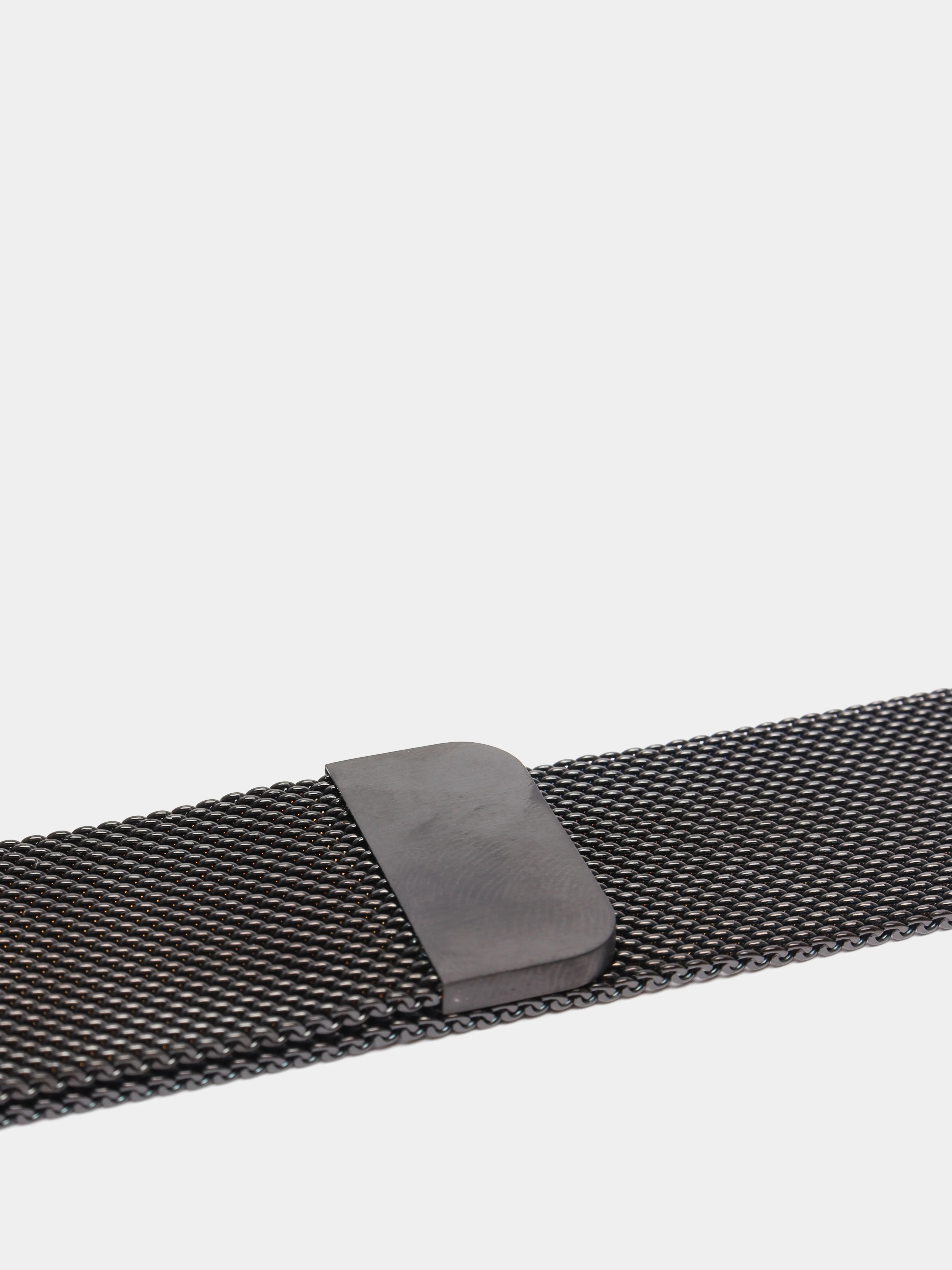 Черный ремешок для Apple Watch "Миланская петля", металлический