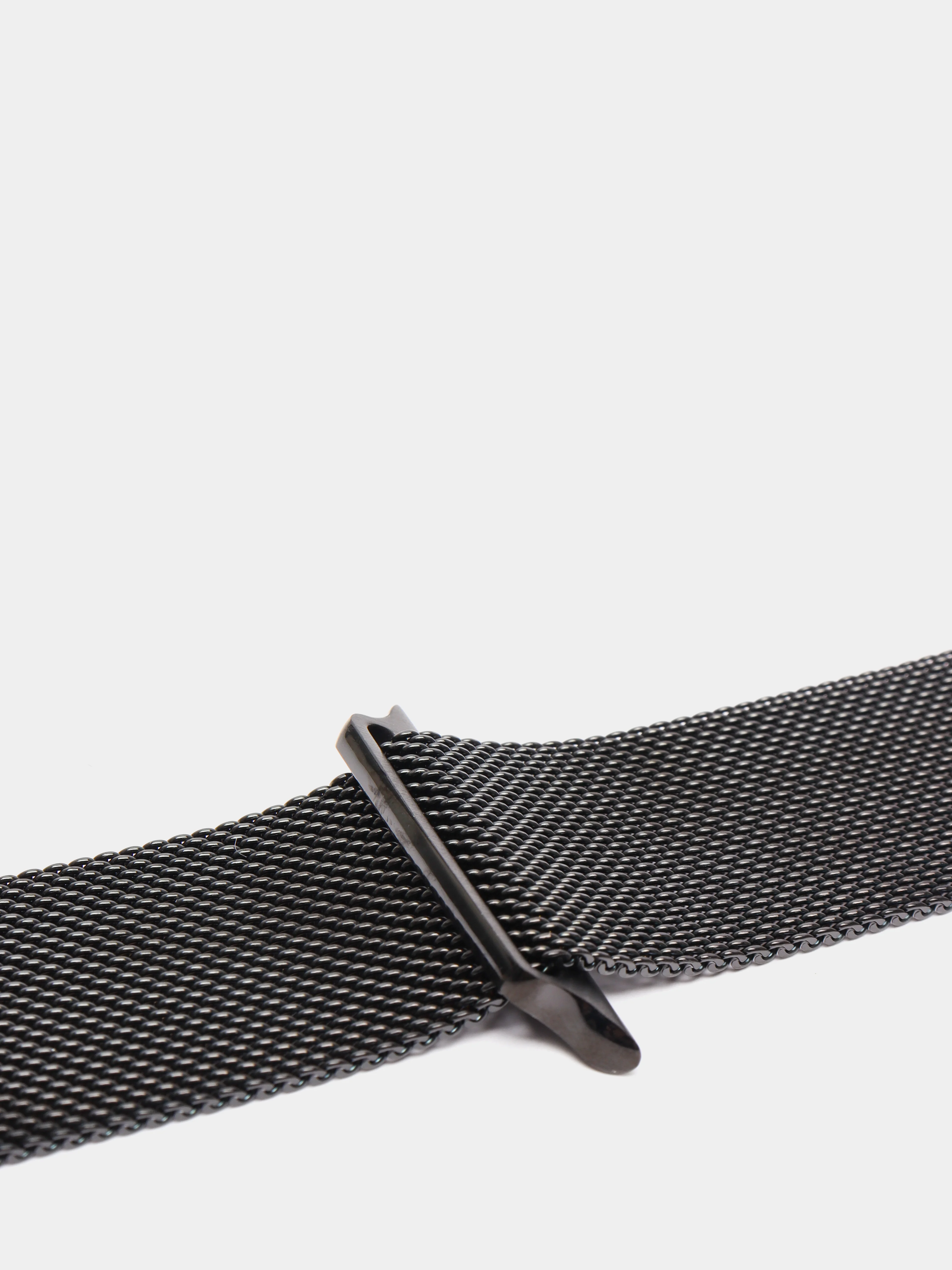 Черный ремешок для Apple Watch "Миланская петля", металлический
