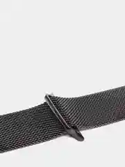 Черный ремешок для Apple Watch "Миланская петля", металлический