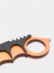 Желтый нож-керамбит деревянный из Lore CS:GO, лакированный