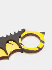 Желтый нож-керамбит деревянный "Тигр КС:ГО" (CS:GO), лакированный