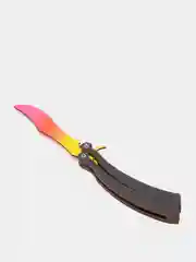 Манго нож деревянный бабочка лак кс го / cs go Огненный градиент