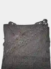 Серый шарф из шерстяной пряжи Venera
