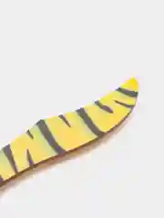 Желтый нож деревянный бабочка лак в раскраске Tiger Tooth / Зуб тигра кс го / cs go
