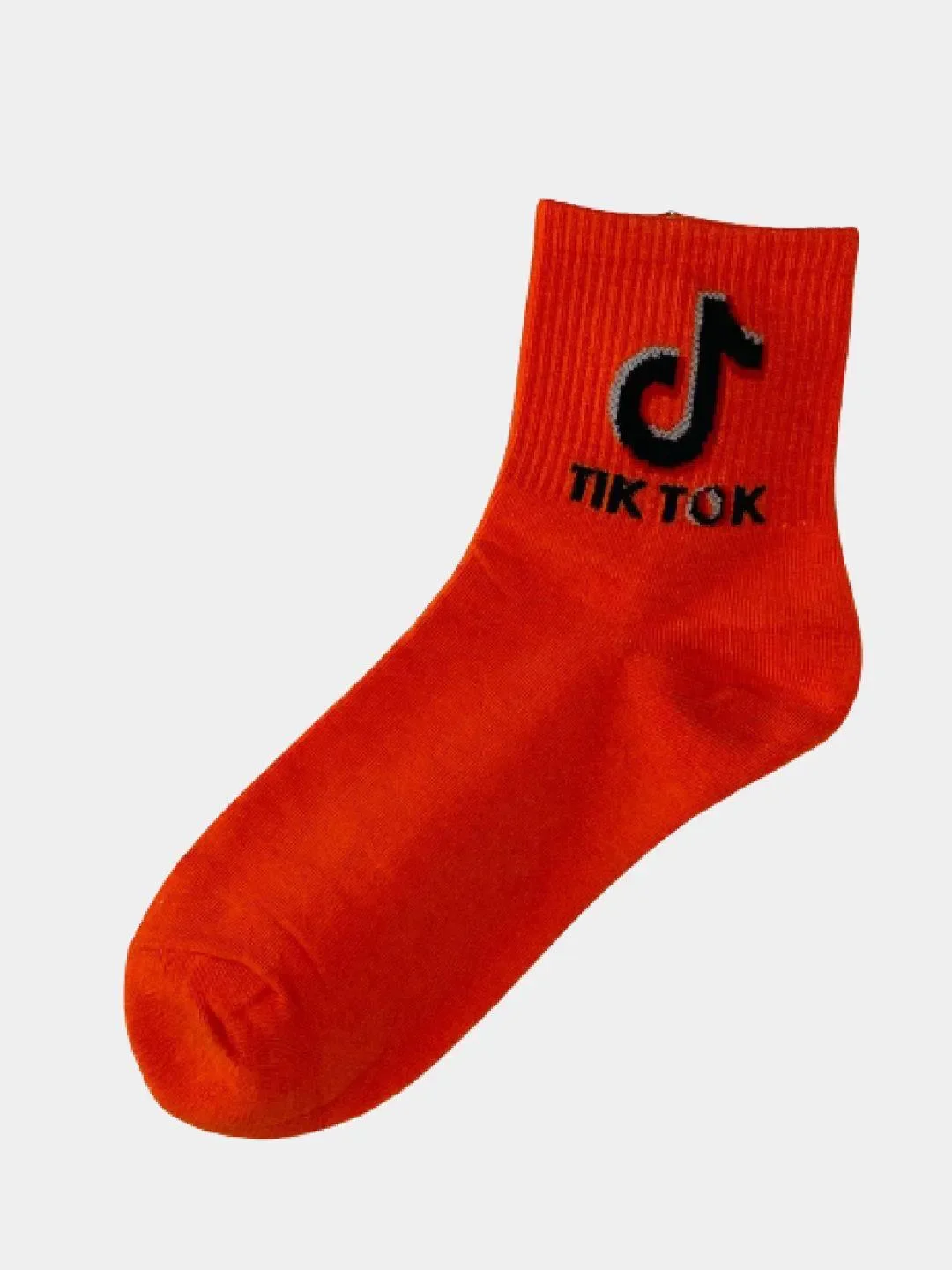 Оранжевый яркие Носки "Тик Ток"