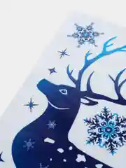 Ледяной наклейки новогодние "Олени" Новый год/Рождество