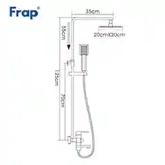 Душевая система FRAP F2421 из нержавеющей стали