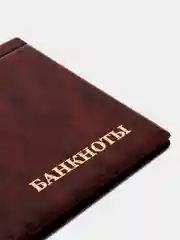 Бордовый альбом для банкнот