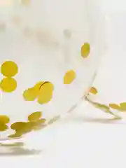 Желтый воздушные шары с конфетти, 3 штуки