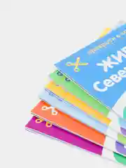 Книги набор карточки Домана, "Животные материков", 6 шт, по 20 стр