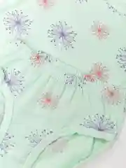 Мятный комплект белья для девочек: майка и трусы