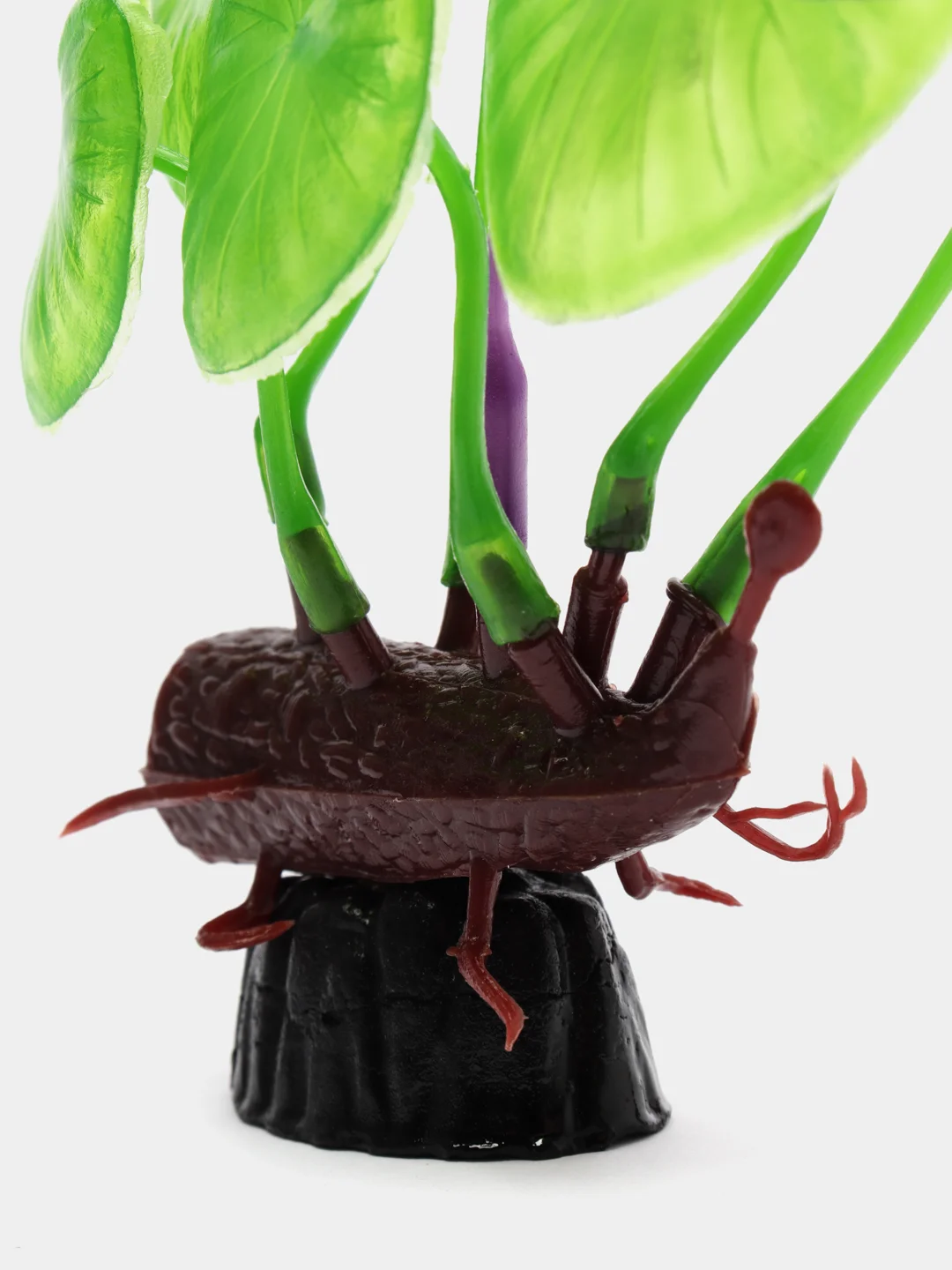 Растение для аквариума Plant 013 Лилия зеленая с цветком, высота 10 см