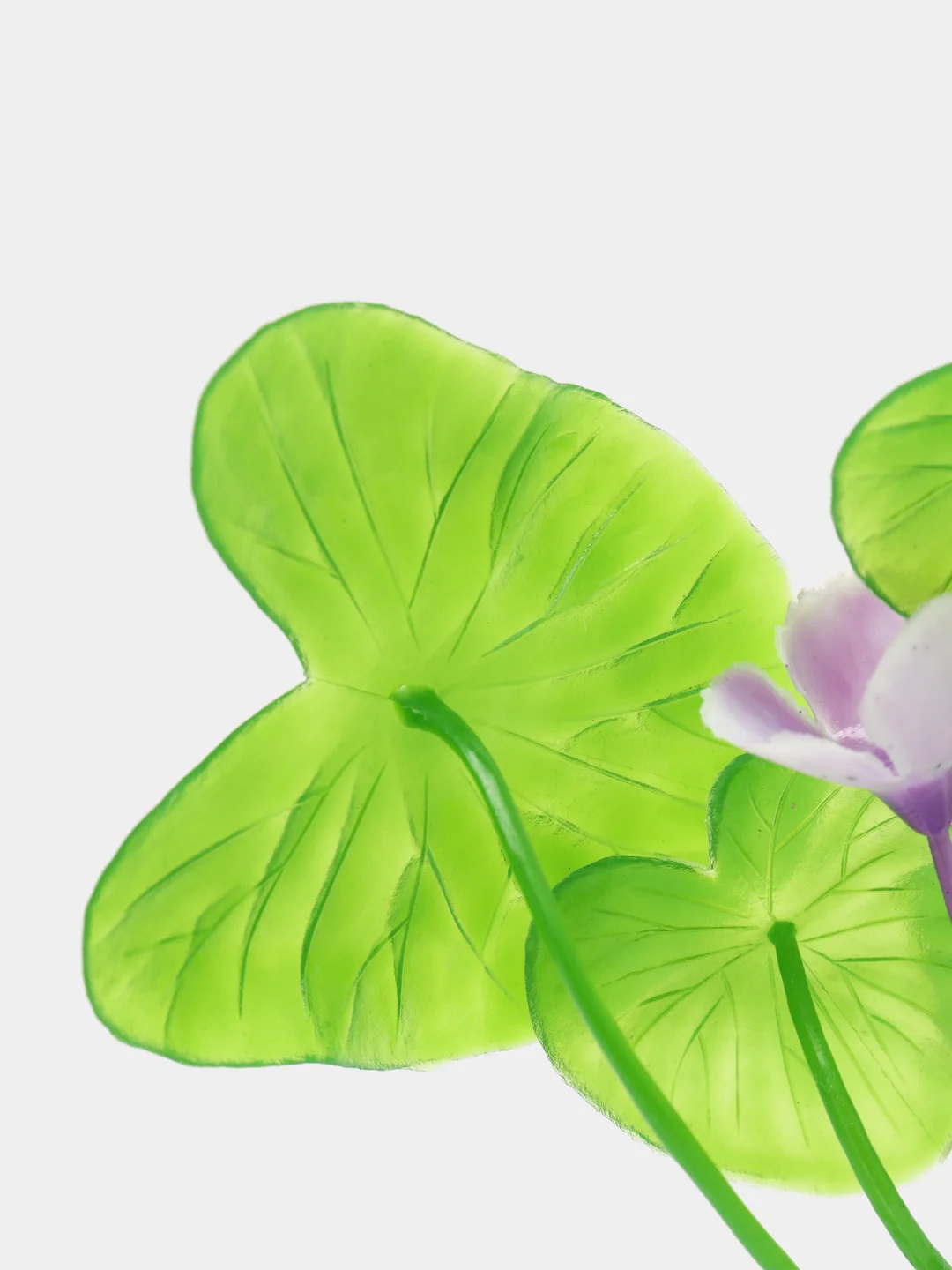 Растение для аквариума Plant 013 Лилия зеленая с цветком, высота 10 см