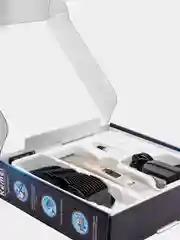 Машинка для стрижки волос Kemei KM-5017, масло и ножницы в комплекте