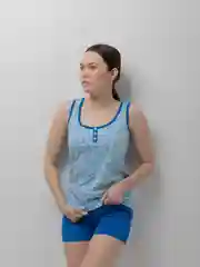 Голубой комплект женский