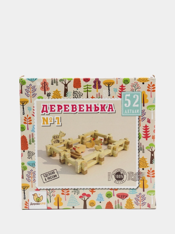 Конструктор деревянный "Деревенька №1"