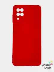Красный чехол Silicone Cover для Samsung Galaxy A12 / M12 силиконовый