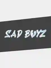 Хром наклейка на автомобиль JDM-  "ГРУСТНЫЙ ПАРЕНЬ / SAD BOYZ" голографическая на машину / авто