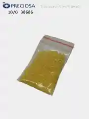 Желтый бисер чешский Preciosa (Чехия) № 10 Transparent Rainbow, Lustered
