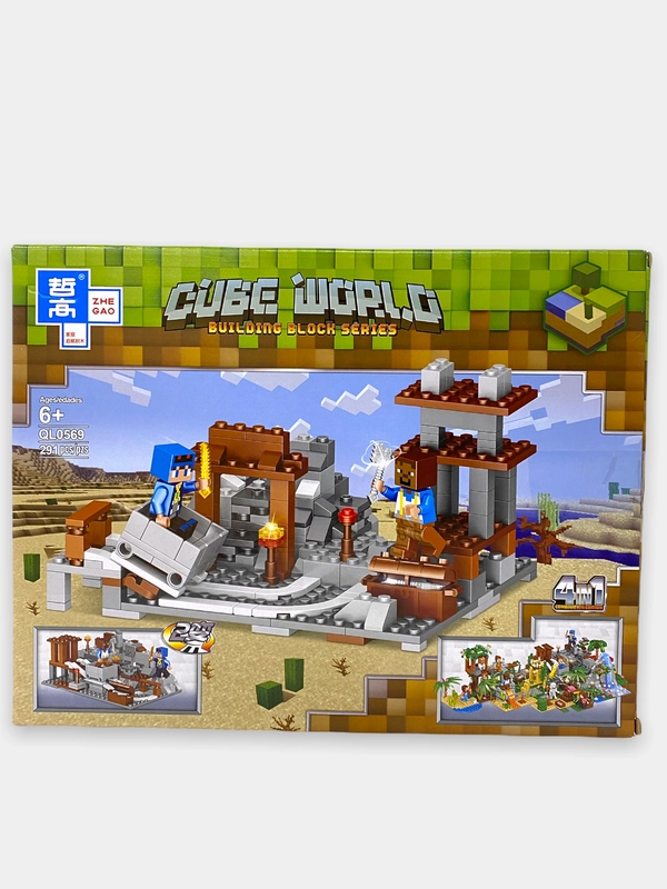Конструктор CUBE WORLD "Песочная Шахта", 291 деталь