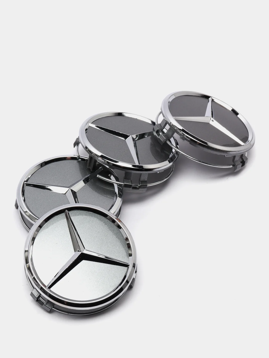 Колпачки заглушки на литые диски Mercedes-Benz 75мм 4шт / Мерседес / Мерс /