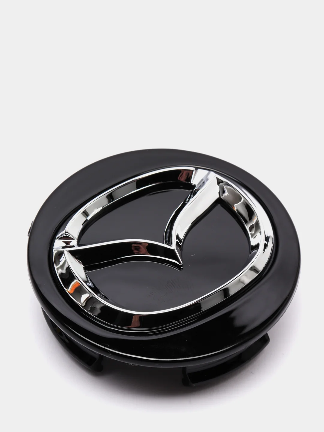 Серебряный колпачки заглушка на литой диск Mazda 4шт / Мазда /