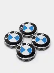 Синий колпачки заглушки на литые диски BMW 4шт