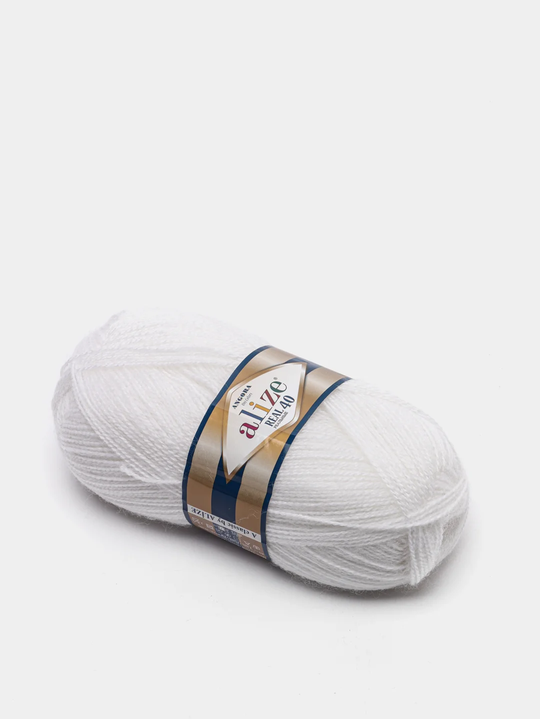 Белый пряжа Alize Angora Real 40 (Ализе Ангора Реал 40)