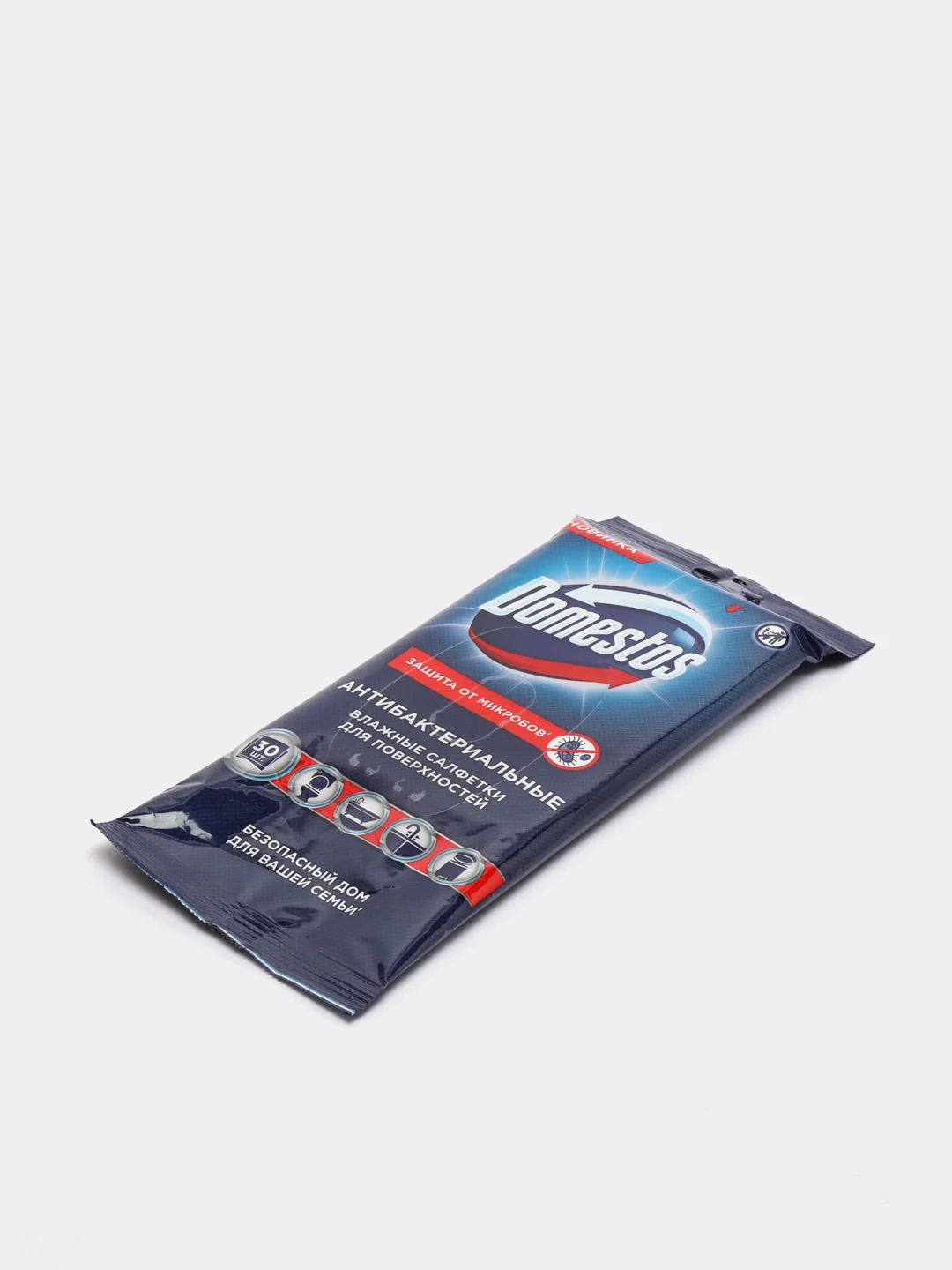 Влажные салфетки для очищения поверхностей Domestos, антибактериальные, 30 штук