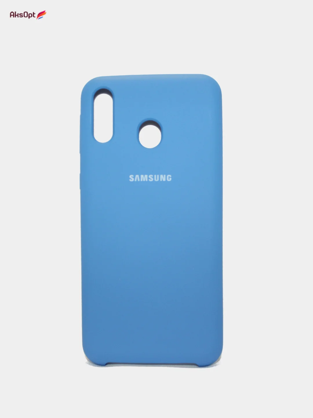 Синий чехол Silicone Cover для  Samsung A40, A70, A01, A20S, A21, A9S, A70S, A91, M10, M0