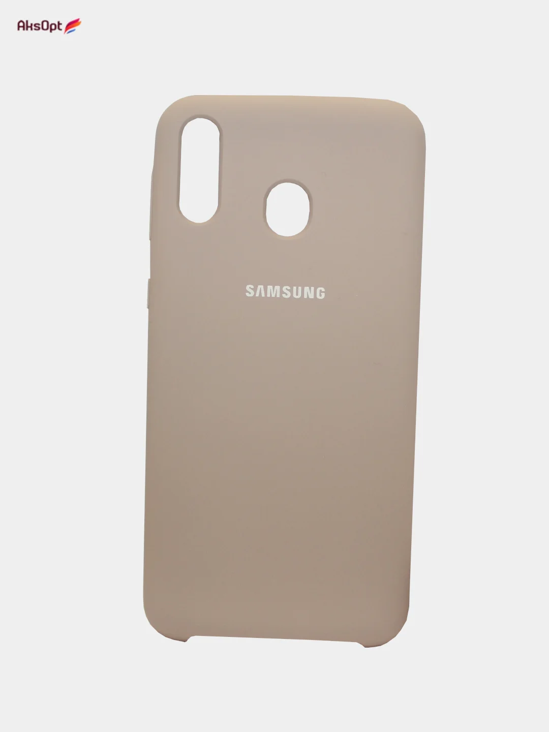 Бежевый чехол Silicone Cover для  Samsung A40, A70, A01, A20S, A21, A9S, A70S, A91, M10, M0