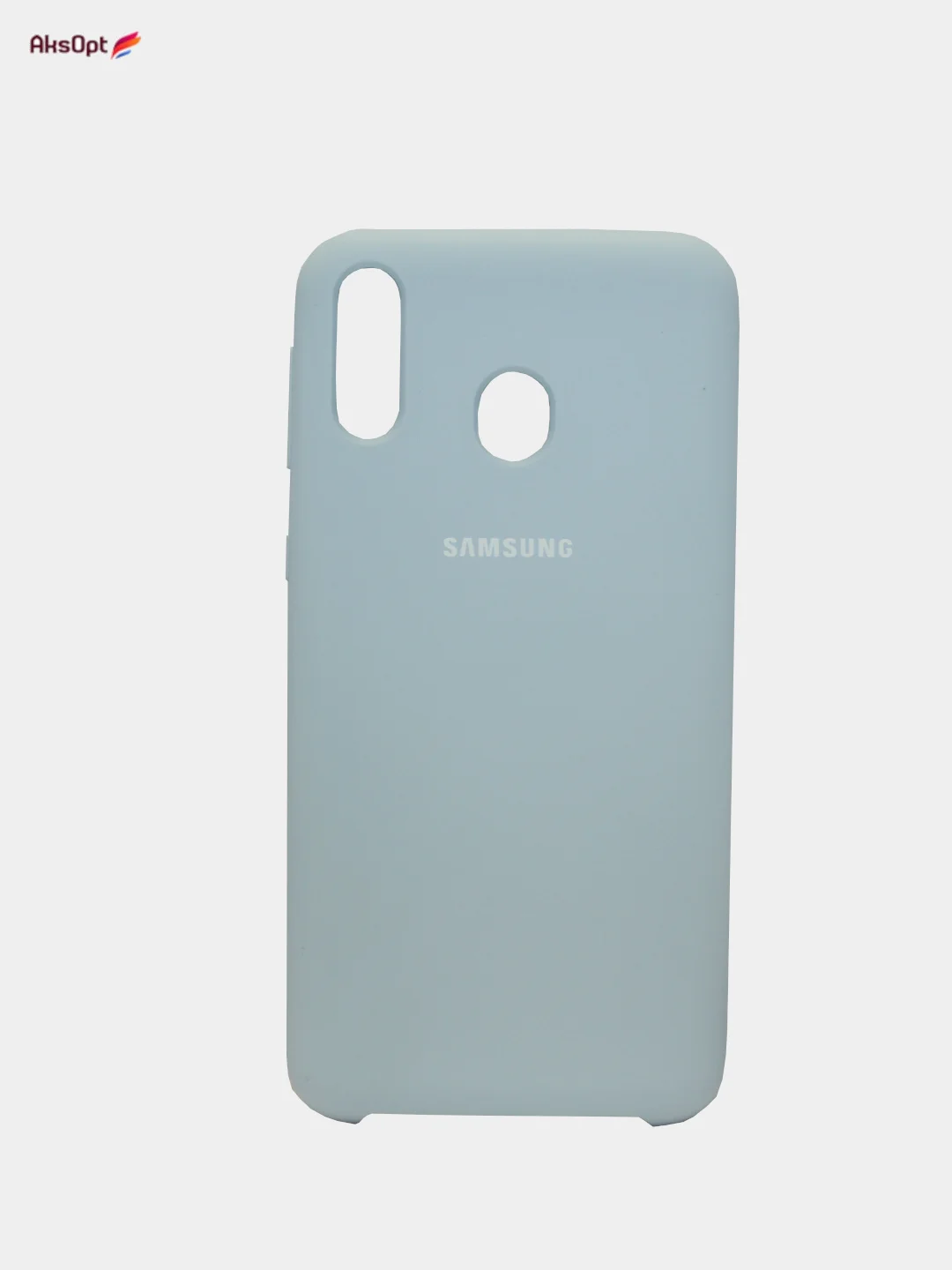 Голубой чехол Silicone Cover для  Samsung A40, A70, A01, A20S, A21, A9S, A70S, A91, M10, M0