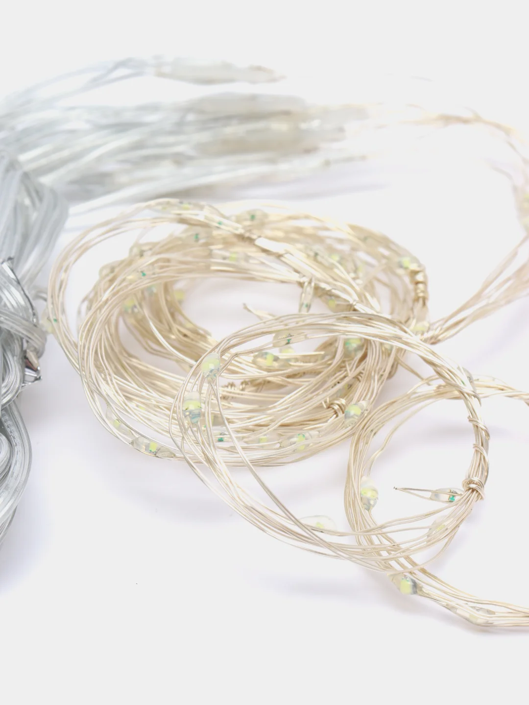 Белый светодиодная гирлянда LED штора занавес с дистанционным USB пультом управления, 3на3 метра