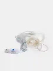 Белый светодиодная гирлянда LED штора занавес с дистанционным USB пультом управления, 3на3 метра