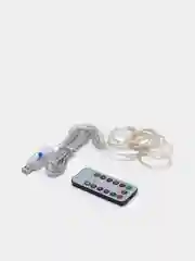 Синий светодиодная гирлянда LED штора занавес с дистанционным USB пультом управления, 3на3 метра