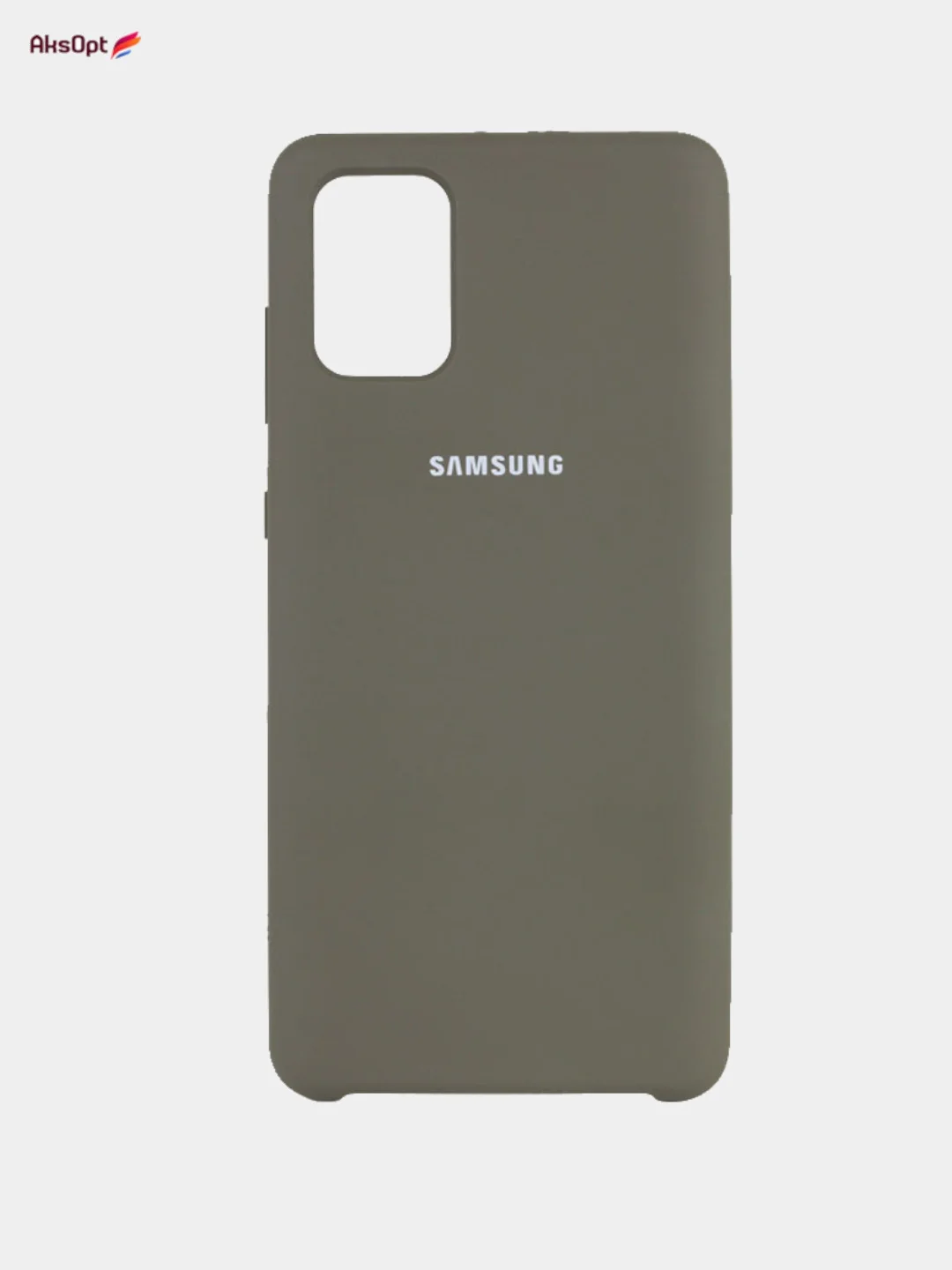 Оливковый чехол Silicone Cover для  Samsung A40, A70, A01, A20S, A21, A9S, A70S, A91, M10, M0