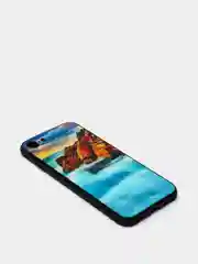 Голубой плотный чехол накадка на iPhone 7/8
