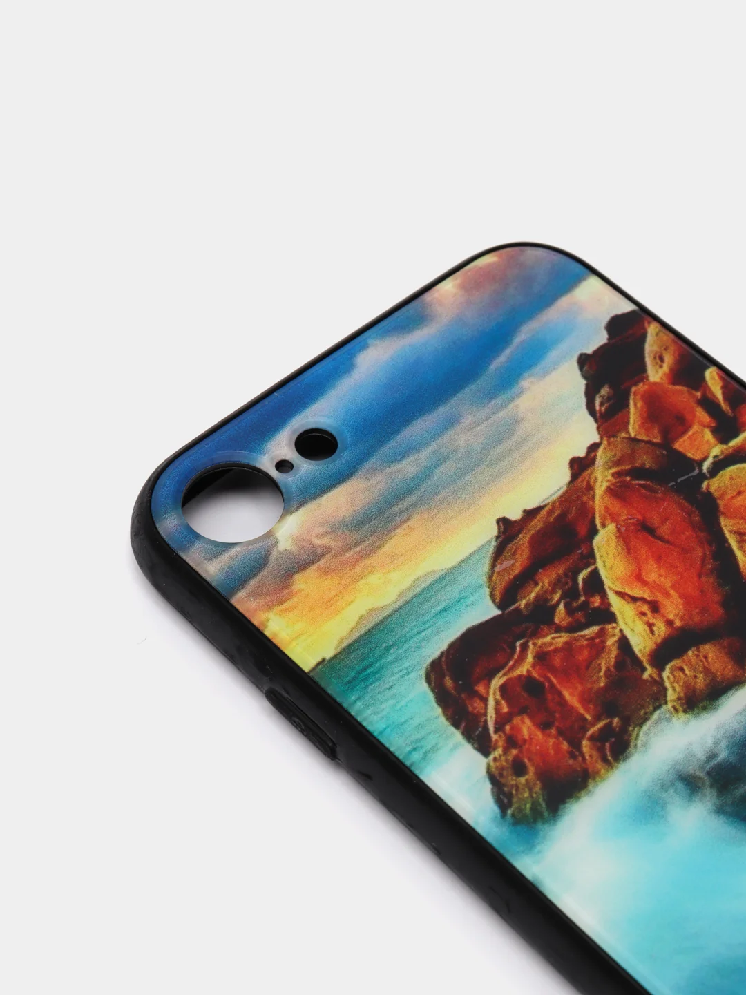 Голубой плотный чехол накадка на iPhone 7/8