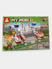 Оранжевый конструктор "My World", 4 в 177-179 деталей