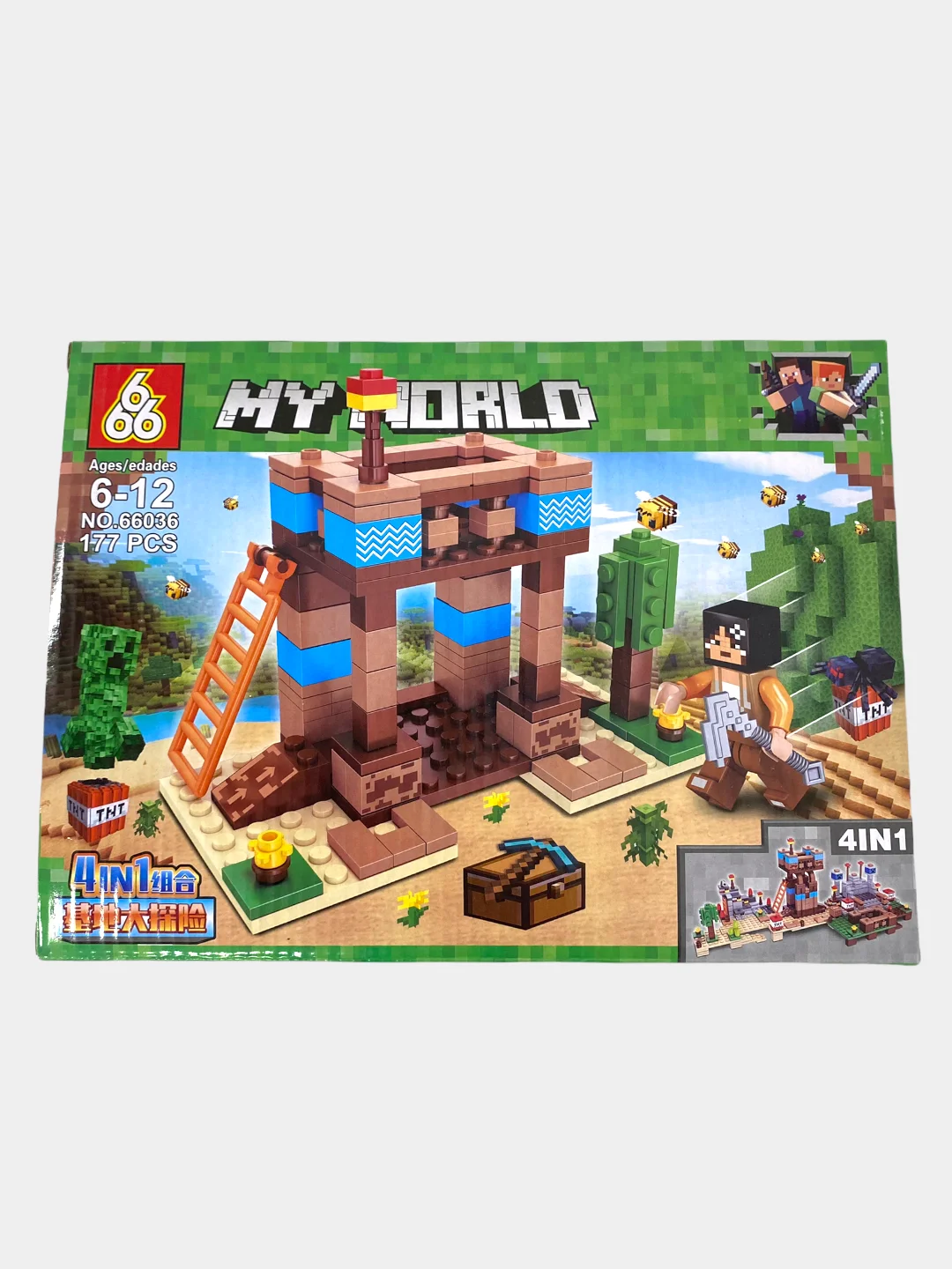 Черный конструктор "My World", 4 в 177-179 деталей
