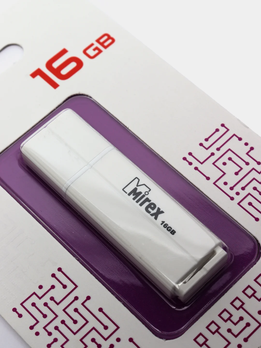 Белый флешка USB (16GB)