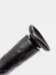 Коралловый фаллоимитатор реалистичный на присоске, черный