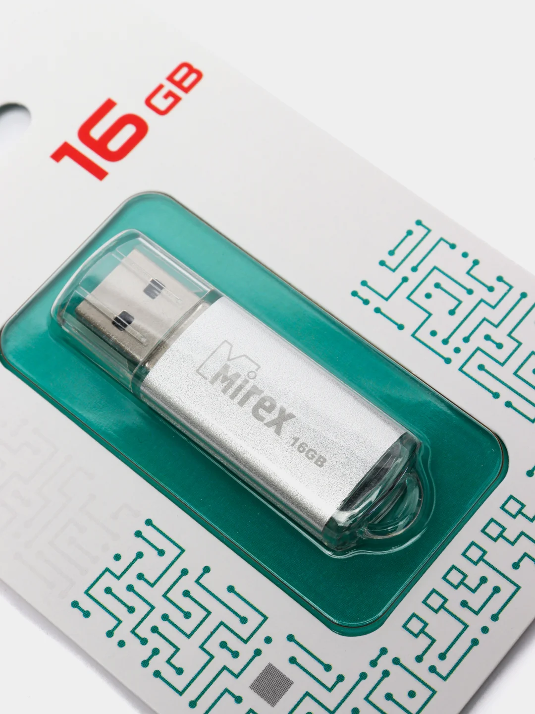Серебряный флешка USB (16GB)