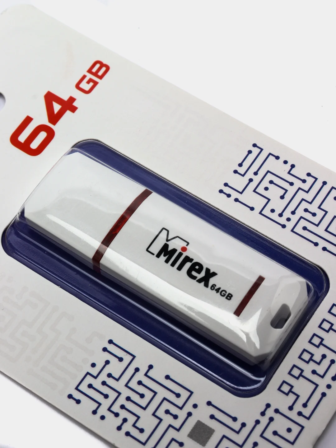 Белый флешка USB (64GB)