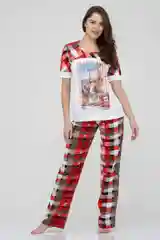 Коралловый комплект домашний женский