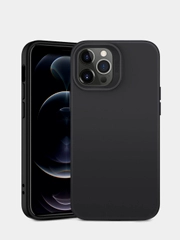 Черный силиконовый чехол для Apple iPhone X / Xs, Xs Max, 12 Pro Max, 13, 13 Pro Max